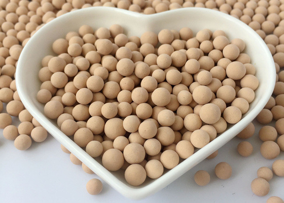 El tamiz molecular beige 5A 20N machaca la fuerza para la ayuda de la adsorción y del catalizador