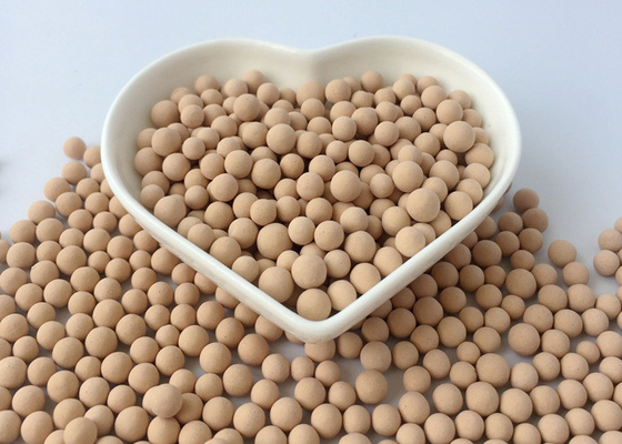El tamiz molecular beige 5A 20N machaca la fuerza para la ayuda de la adsorción y del catalizador