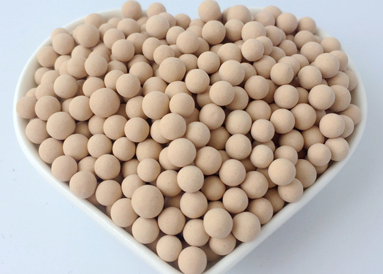 El tamiz molecular beige 5A 20N machaca la fuerza para la ayuda de la adsorción y del catalizador